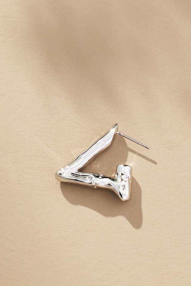 Molten Triangle Earrings #1