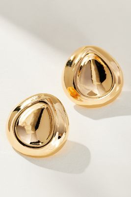 By Anthropologie Molten Metal Post Earring In Gold