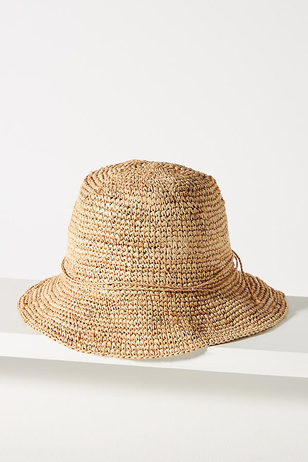 San Diego Hat Co. Raffia Bucket Hat In Brown