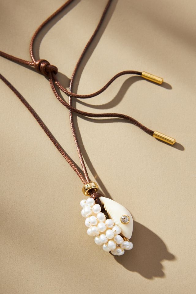 éliou Avril Cowrie Shell Wrap Necklace #1
