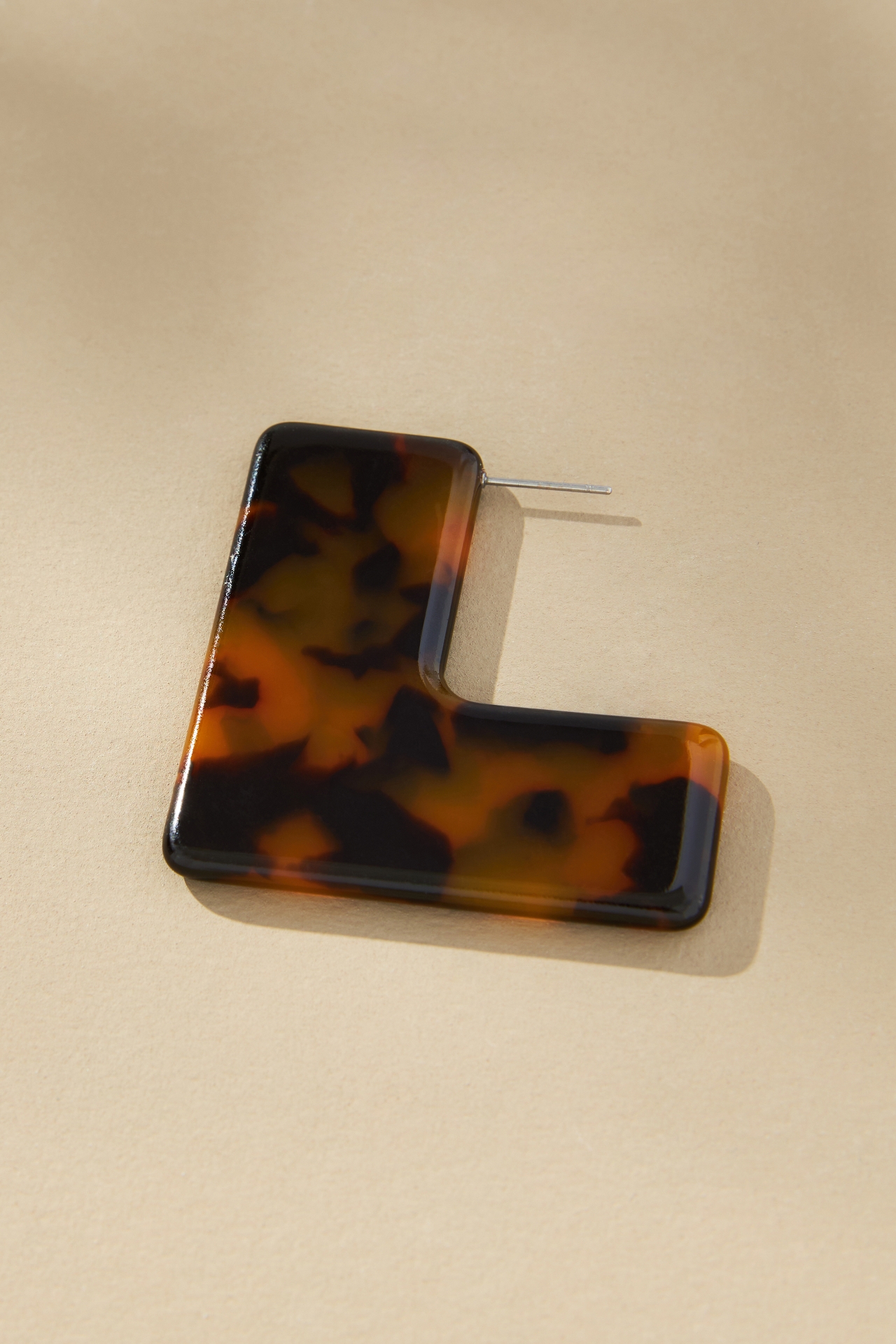 Mod Rectangular Resin Earrings