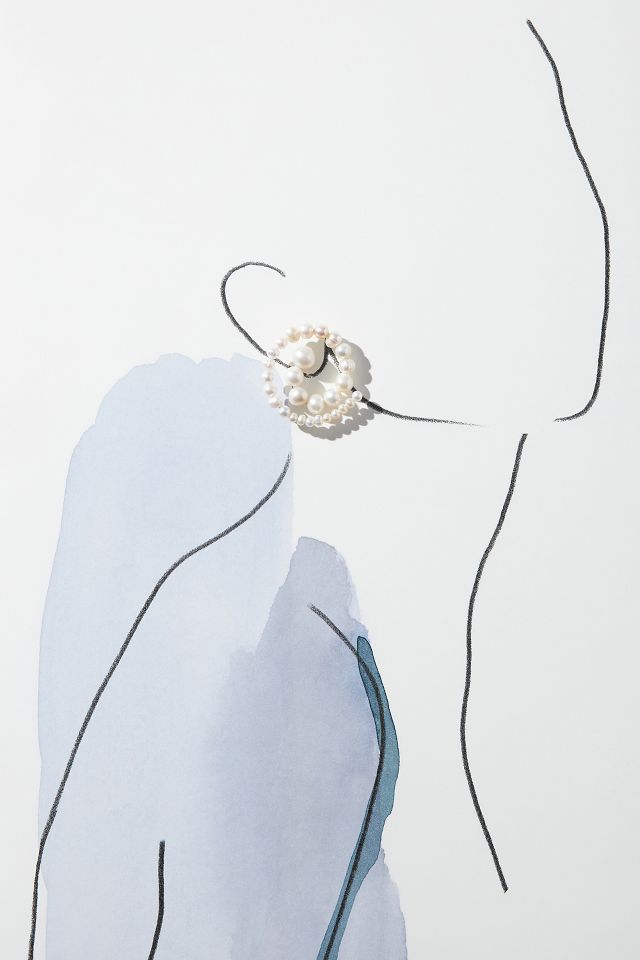 Éliou Spiral Pearl Earrings | Anthropologie