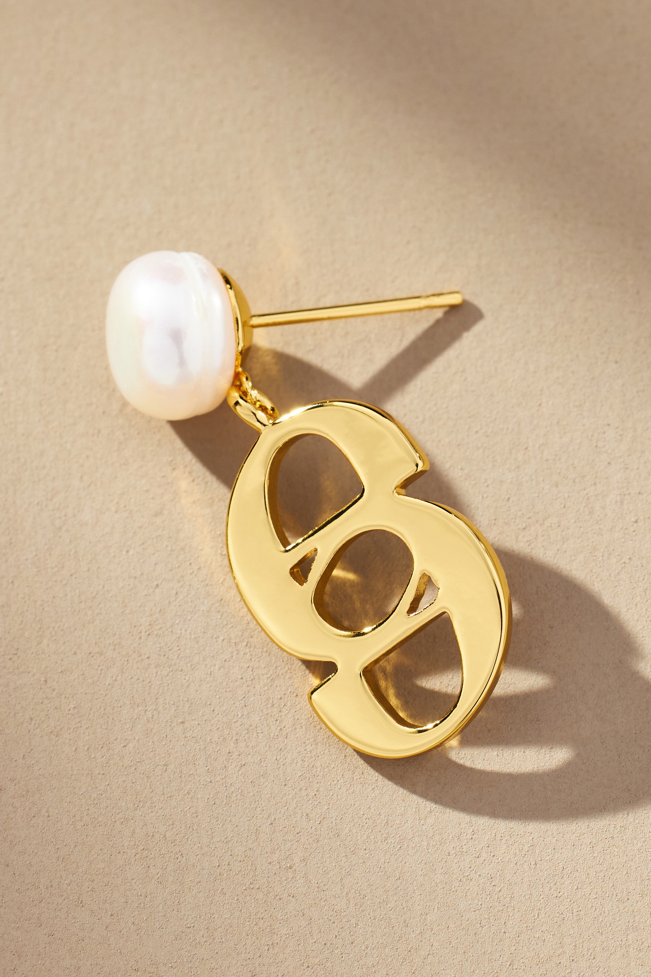 éliou Emblem Pearl Drop Earrings