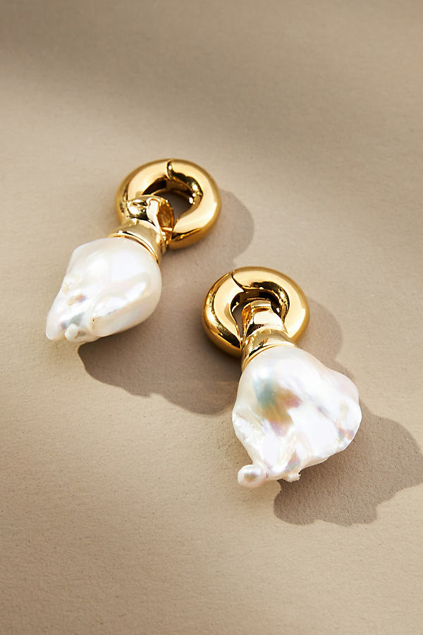 Shop Eliou Éliou Stina Pearl Drop Earrings In White
