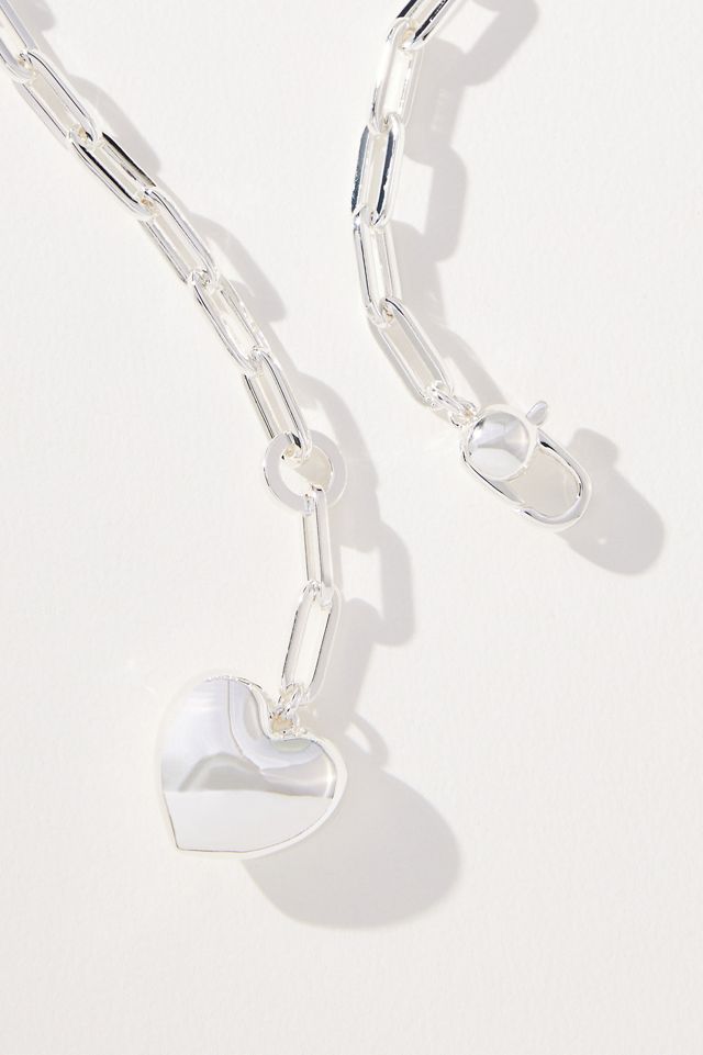 Jenny Bird Puffy Heart Chain Necklace #1