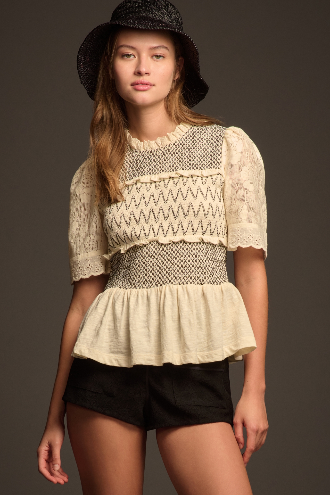 Wyeth Double-Weave Straw Bucket Hat