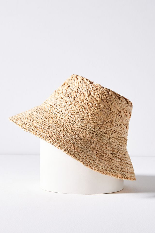 Wyeth Double-Weave Straw Bucket Hat #3