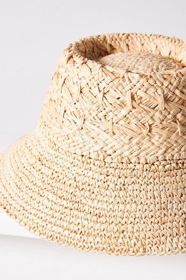 Wyeth Double-Weave Straw Bucket Hat #4