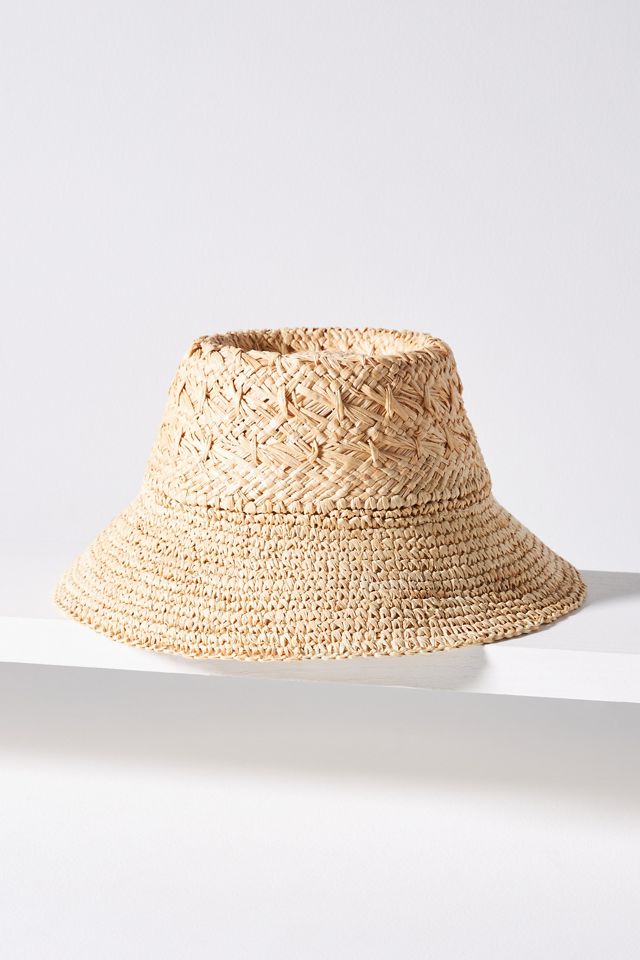 Wyeth Double-Weave Straw Bucket Hat #1