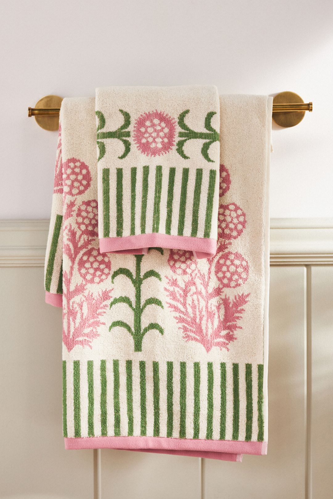 Ellen Merchant Cottage Cotton Towel Collection - Ivory, Standard, Bath Towel