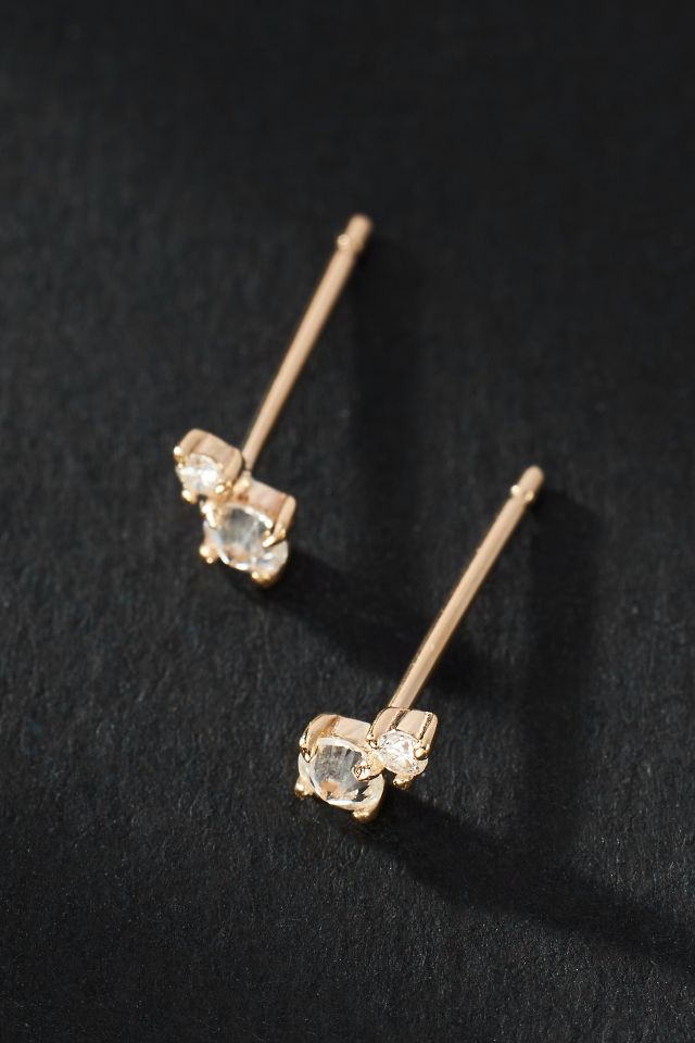 Double Diamond Post Earrings | Anthropologie