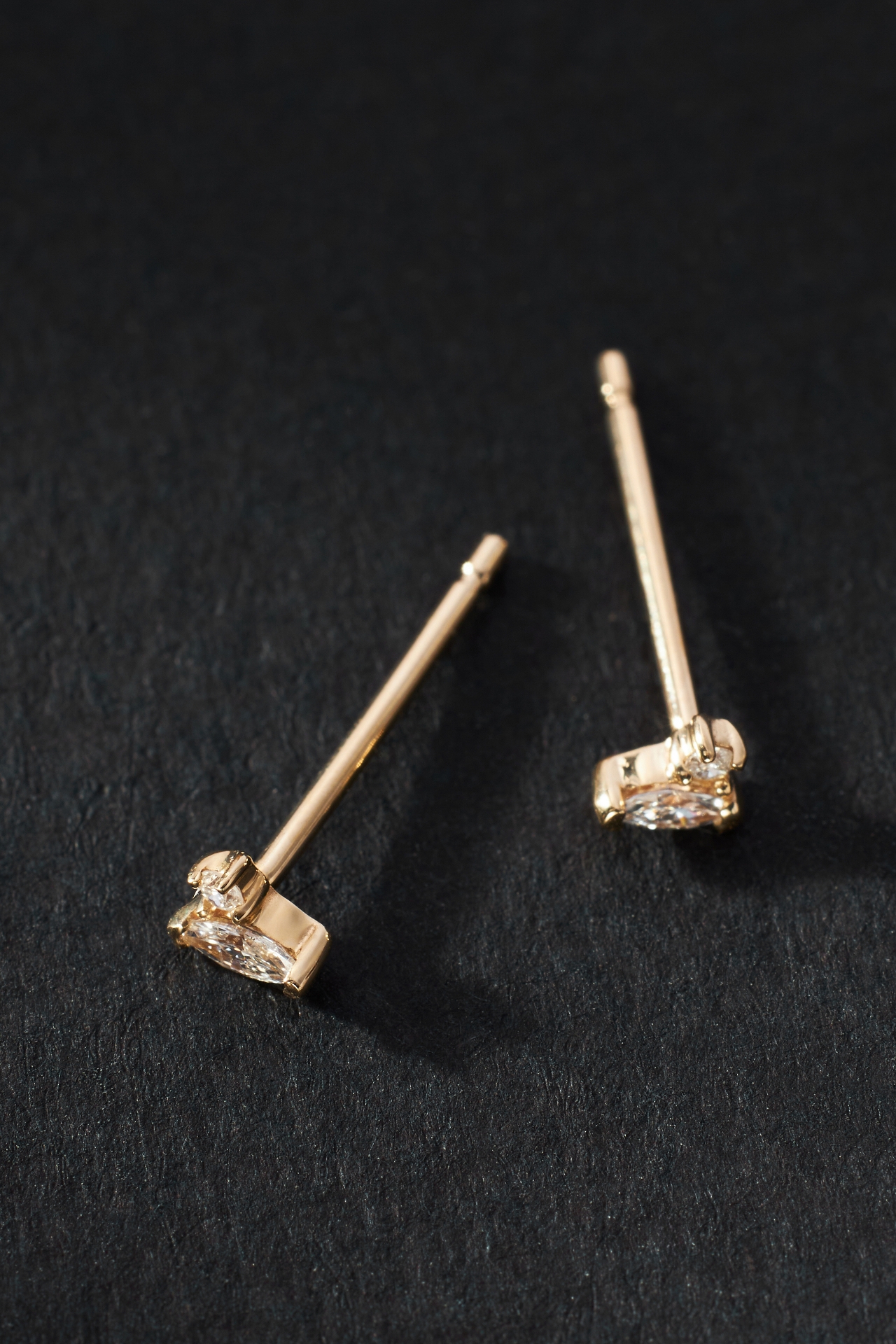 Marquise Diamond Post Earrings