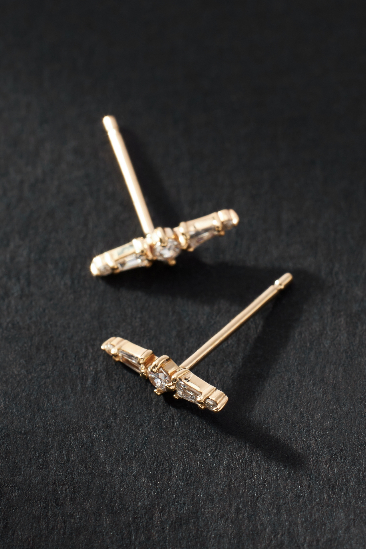 Dagger Diamond Post Earrings