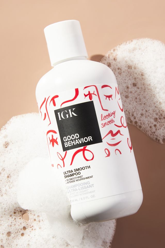 IGK Good Behavior Ultra Smooth Shampoo 8 oz & Good Behavior Ultra