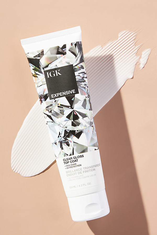 Shop Igk Expensive Glaze Clear Gloss Top Coat In White
