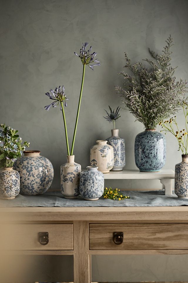 Damask Ceramic Vase, Round #1