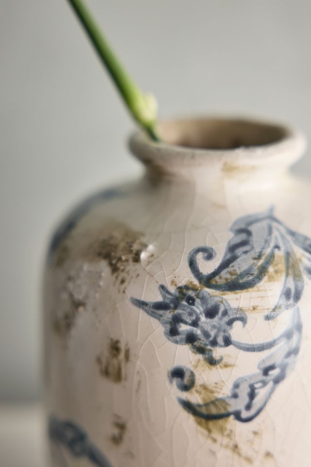 Scrollwork Ceramic Vase, Round #1