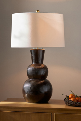 Anthropologie Hugo Table Lamp In Black