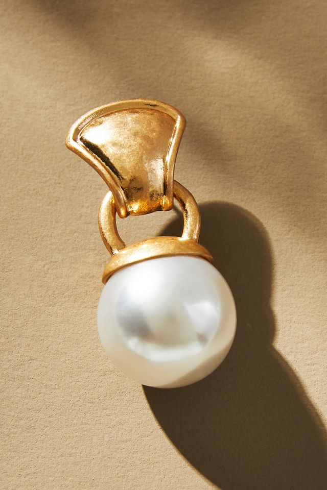 Nautical Pearl Drop Earrings #1