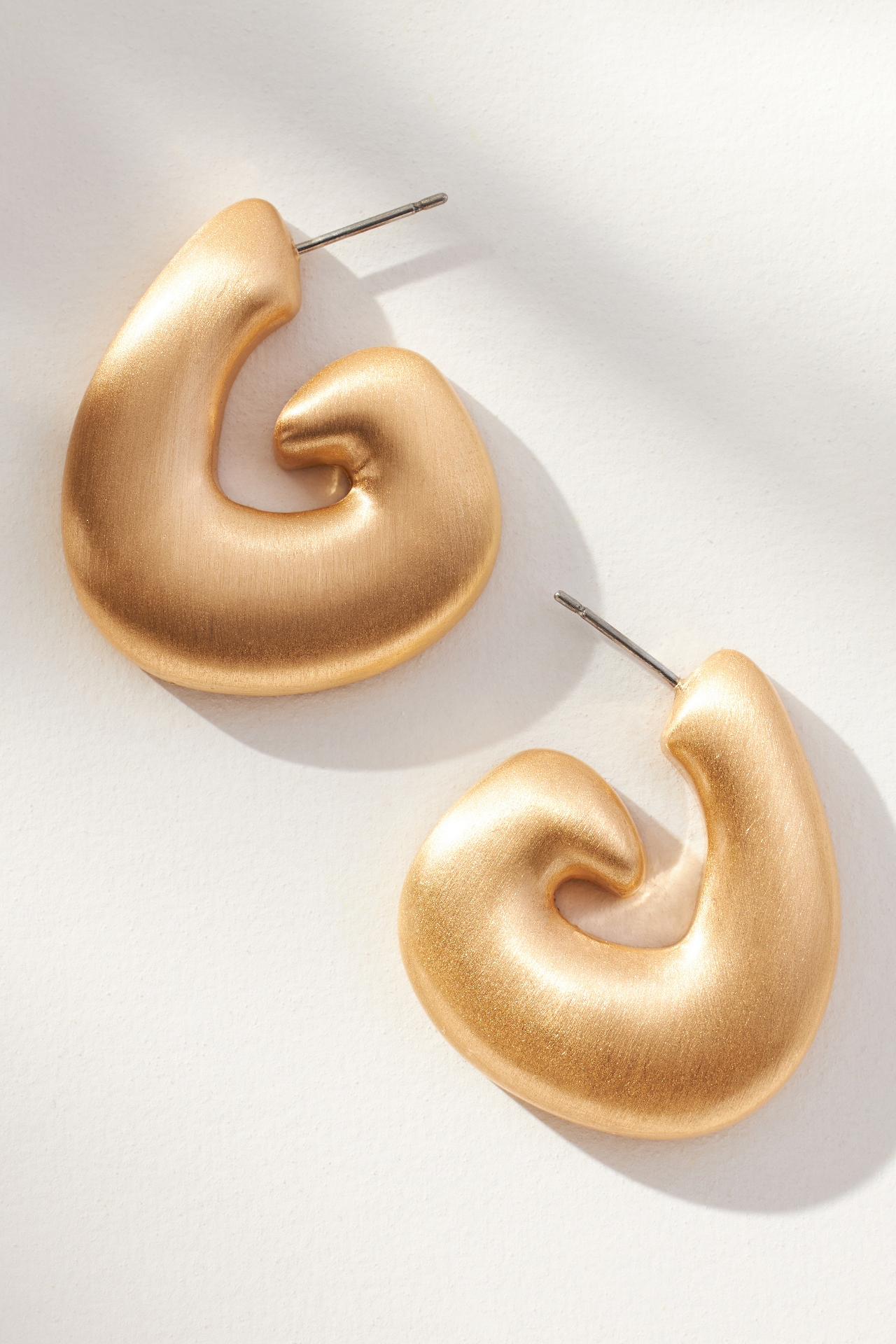 Metal Swirl Earrings