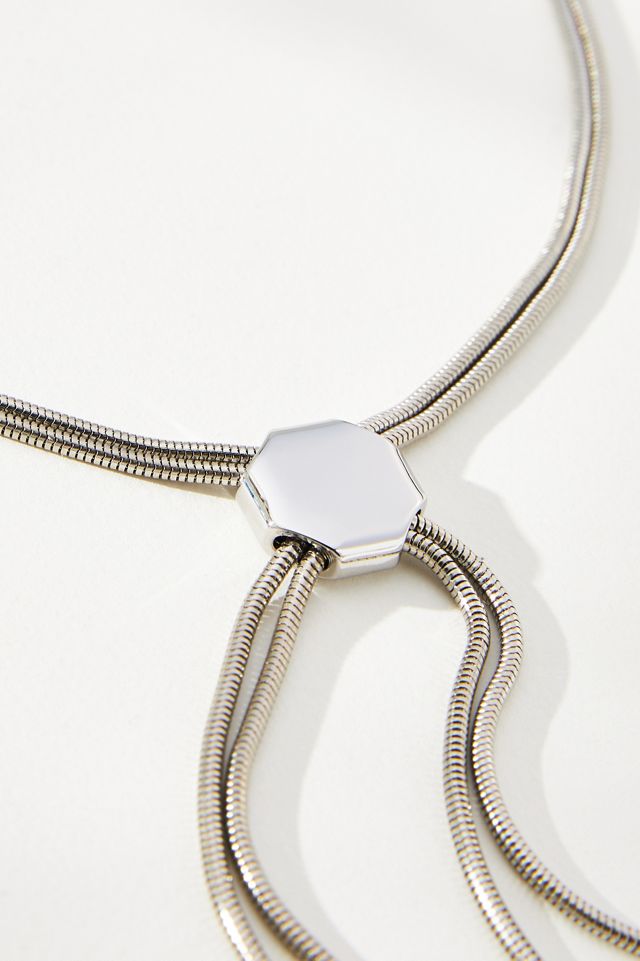 Crystal Bolo Lariat Necklace #1
