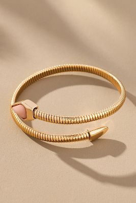 By Anthropologie Stone Serpent Wrap Bracelet