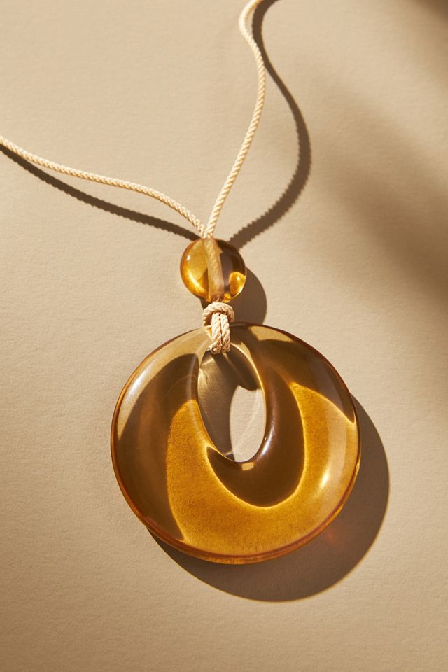 Lucite Pendant Necklace #1