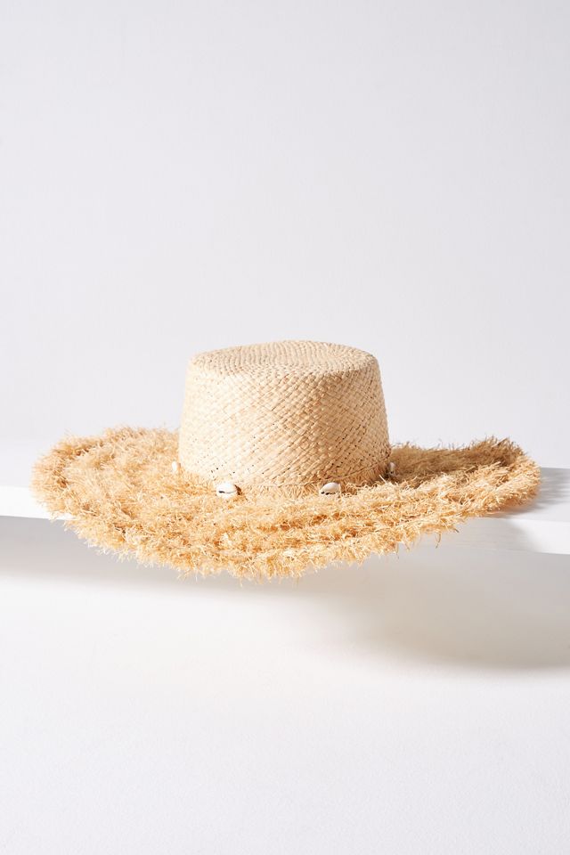 By Anthropologie Frayed Straw Floppy Hat | Anthropologie