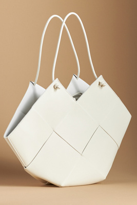Bob Oré Taylor Contexture Leather Bag In White