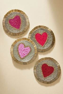Joanna Buchanan Heart Coasters, Set of 4
