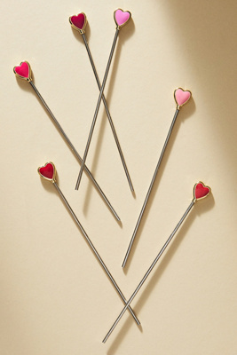 Joanna Buchanan Heart Swizzle Sticks, Set of 6 | AnthroHome