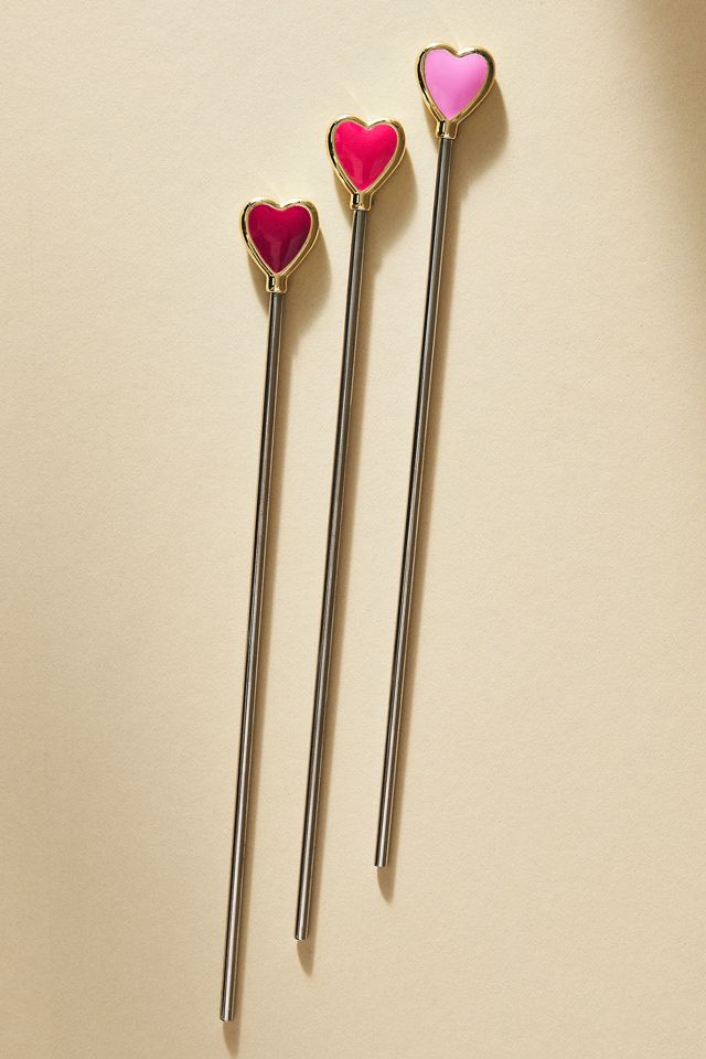 Joanna Buchanan Heart Swizzle Sticks, Set of 6 #2
