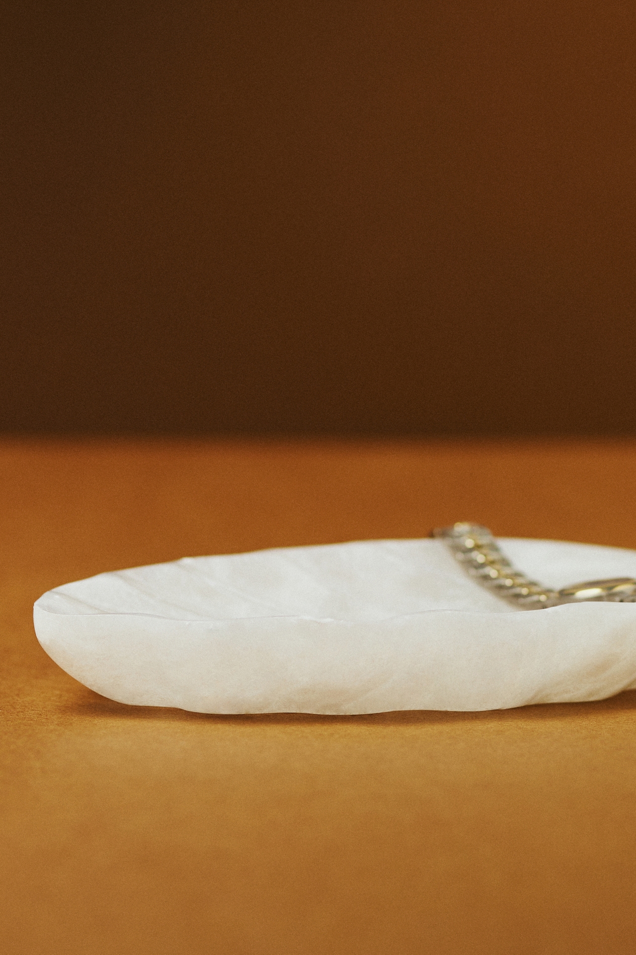 Alabaster Leaf Trinket Dish