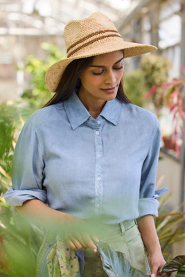 帽子 AMPIANA raffia hat*The tastemakers&Co Women's Raffia Bucket Hat | Duluth Trading Company