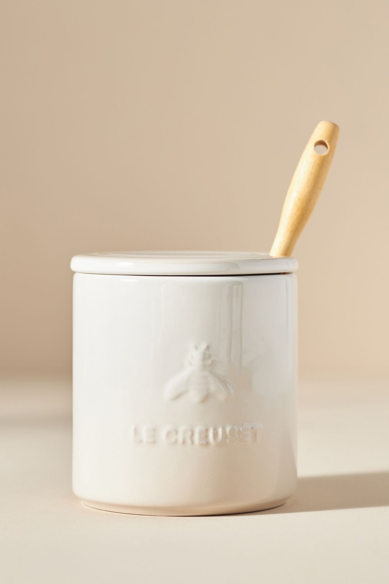 Le Creuset Honey Pot with Silicone Dipper - MERINGUE, One Size