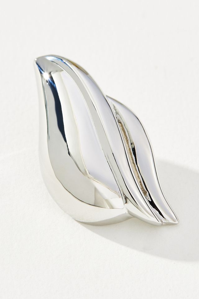 Flame Metal Post Earrings #1
