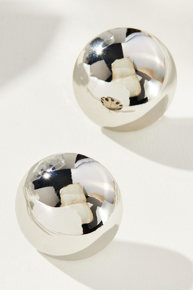 Small Button Earrings