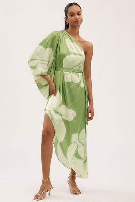 パーティードレス BHLDN Aurora Puff-Sleeve Taffeta Maxi Dress パーティードレス BHLDN Aurora Puff-Sleeve Taffeta Maxi Dress