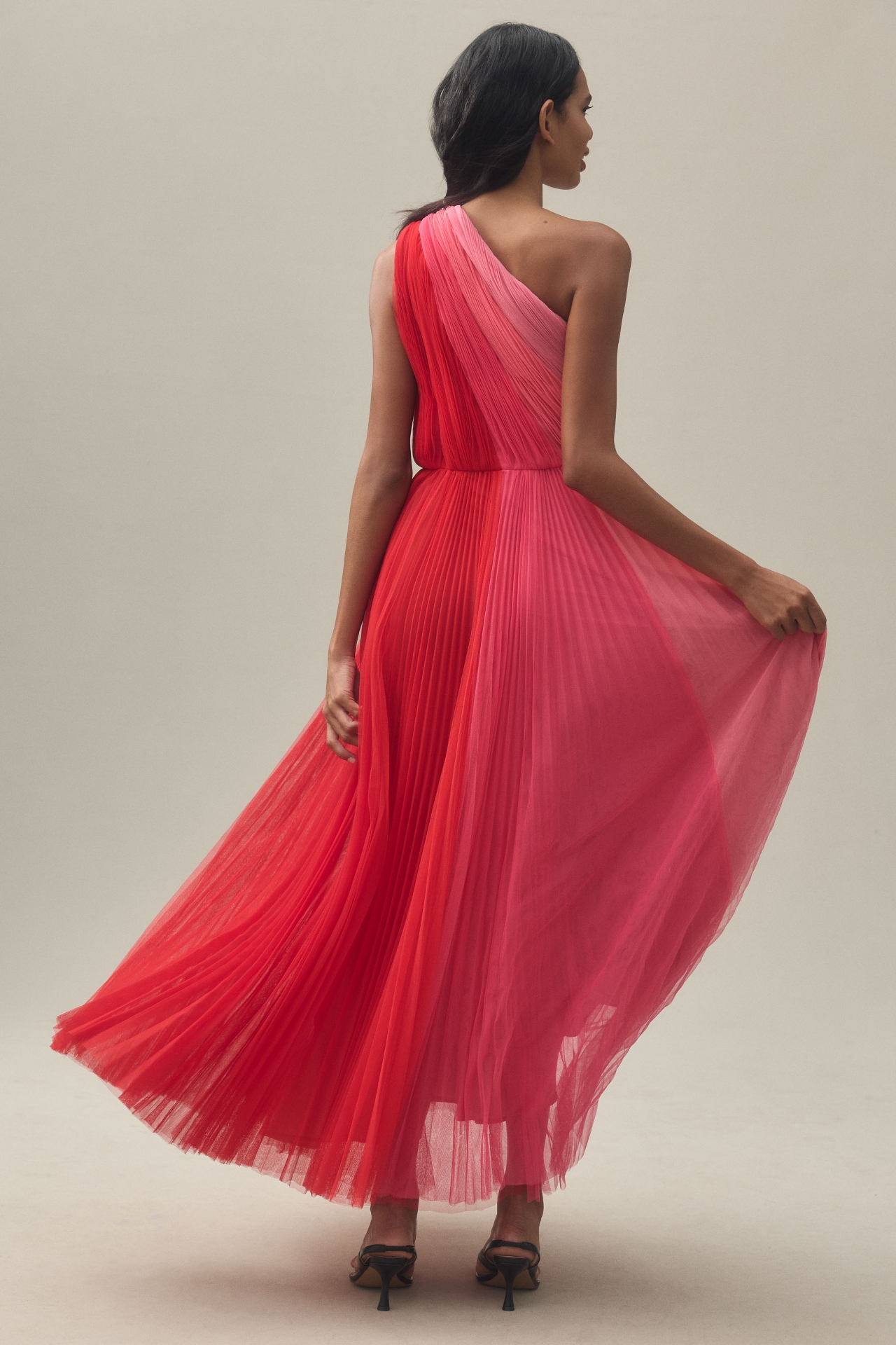 Hutch One-Shoulder Tulle Maxi Dress