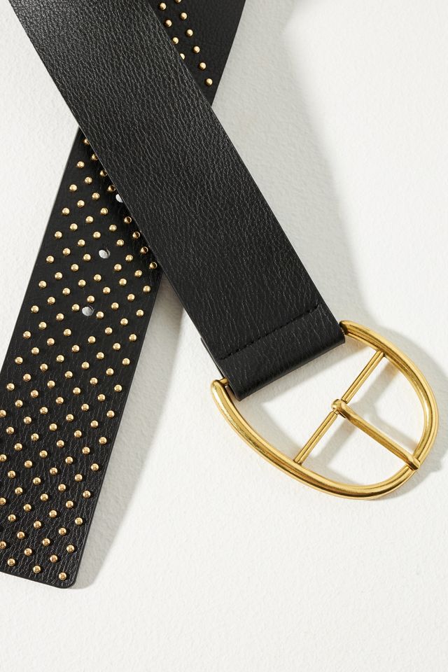 Lowlife Wallace Studded Belt - Slate Grey Leather With Pewter Studs (Small 28-32") 6 thumbnail image