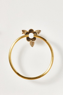 Shop Anthropologie Nena Towel Ring In Brown