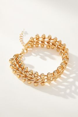 By Anthropologie Jagged Link Bracelet In Gold