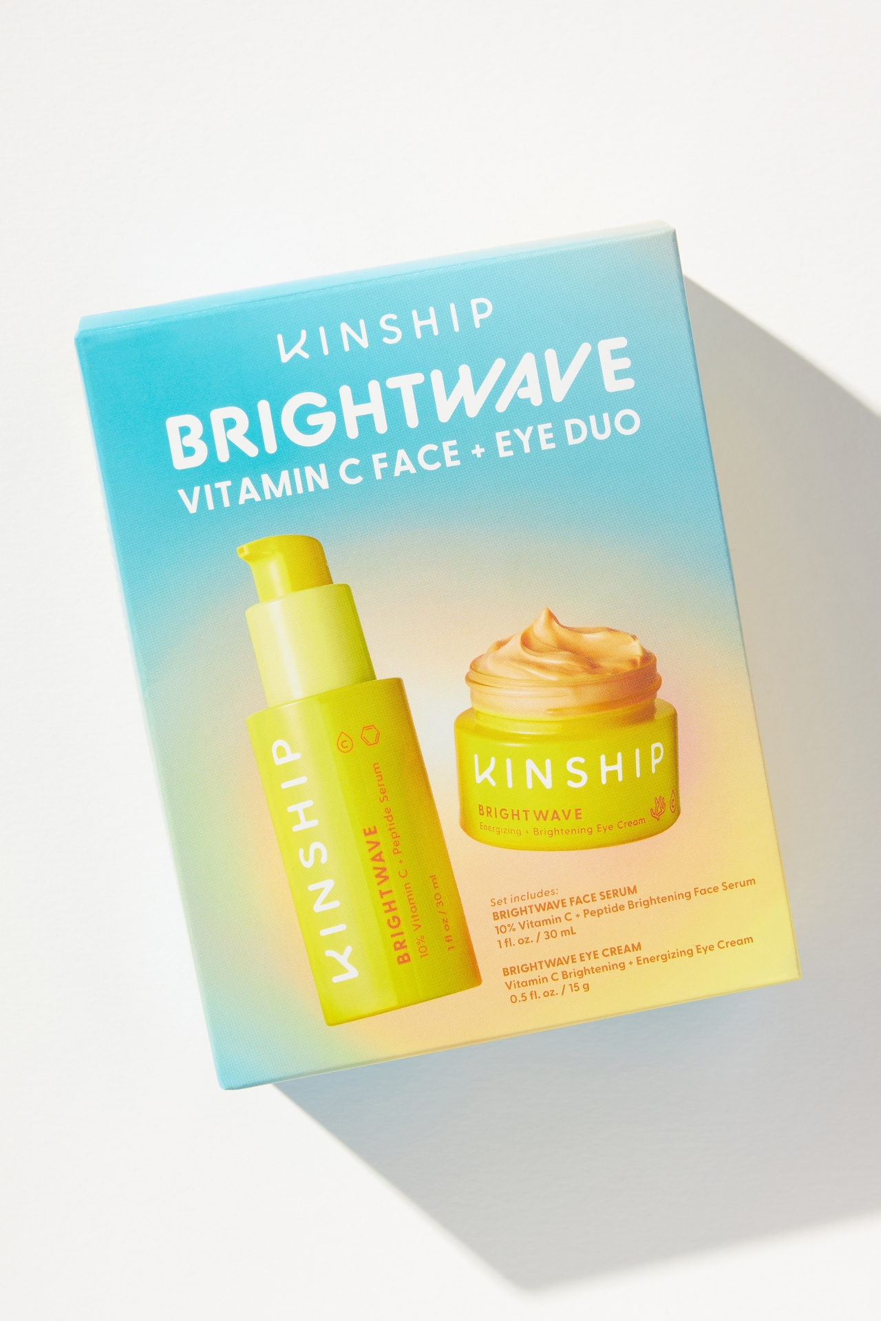 Kinship Brightwave Vitamin C Face & Eye Duo