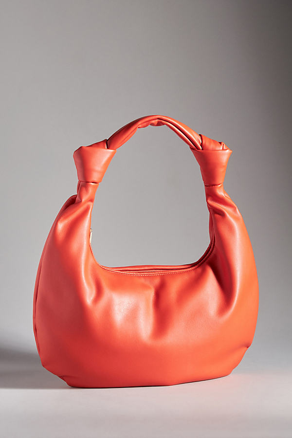 Shop Melie Bianco The Brigitte Satchel By  X Anthropologie: Double-knot Oversized Edition In Red