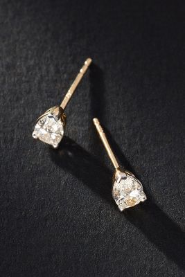 Shop By Anthropologie Pear-cut Diamond Earrings In Gold