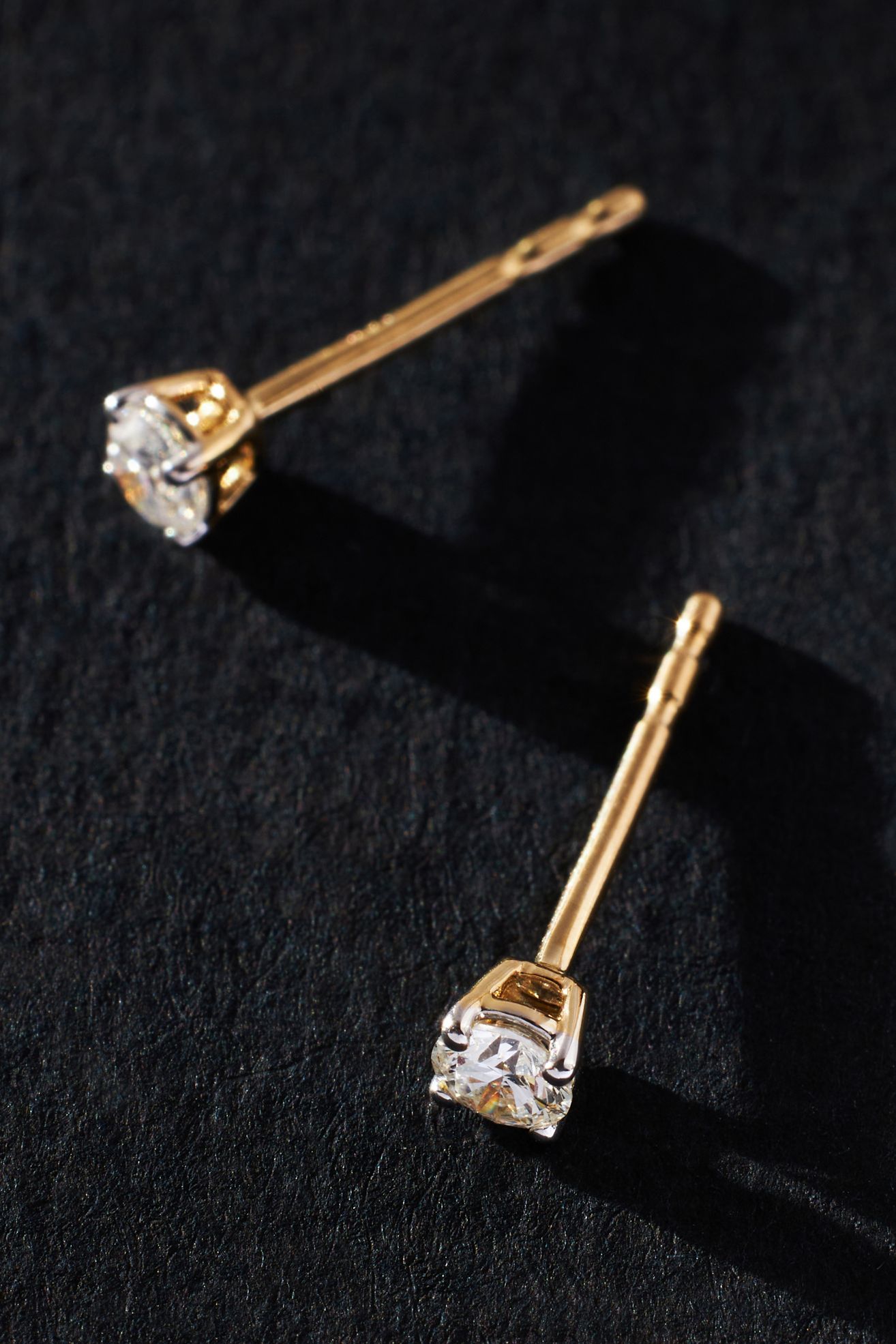 Gold Classic Diamond Post Earrings - .25 ct, GOLD