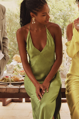 halter neck dress with cardigan Green Halter Backless Vintage Dress Prom Dress With Short Cardigan, Black / L