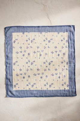 Watercolor Violets Gauze Bandana