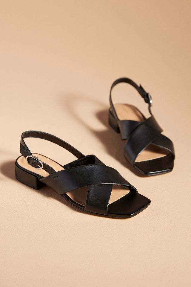 Maeve Cross-Strap Slingback Heels #1