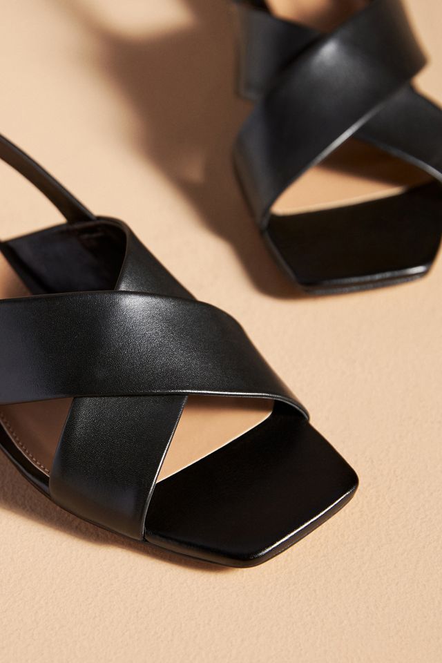 Maeve Cross-Strap Slingback Heels #2